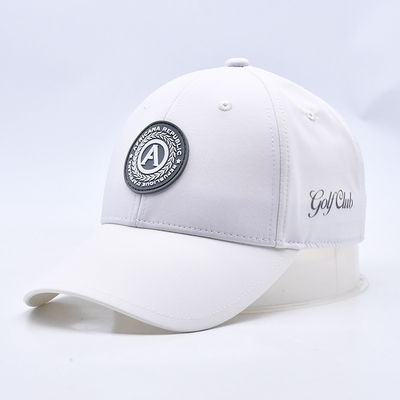 Logotipo refletor personalizado ao ar livre secar rapidamente bonés esportivos à prova d'água iluminação 6 painéis chapéu de golfe para homens