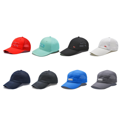 Peças sob medida de borracha de aço em PVC logotipo de beisebol chapéu 6 painel chapéus desportivos gorras