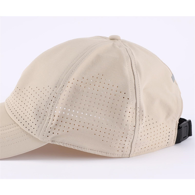 Gráfico Custom 6 Panel Unisex Laser Perforado Impermeável Baseball Golf Cap Hat Mesh Chapéus Desportivos