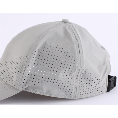 Gráfico Custom 6 Panel Unisex Laser Perforado Impermeável Baseball Golf Cap Hat Mesh Chapéus Desportivos