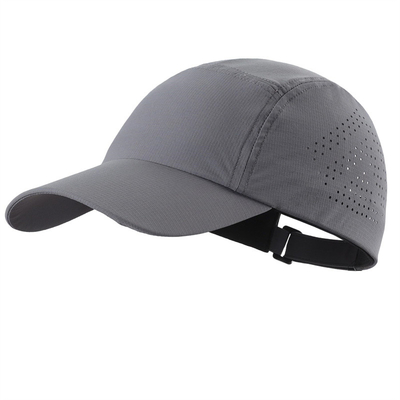 Chapéu desportivo impermeável de corte a laser perfurado de alta qualidade chapéu de beisebol desportivo rápido seco
