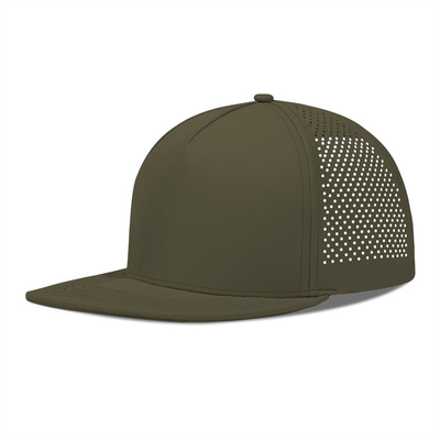 Rapido Laser Seco Golf Performance Snapback Chapéu Perforado Flat Cap Borda