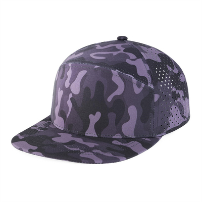 Chapéu Snapback personalizado Performance ajustável Laser Cut Hole Cap Snapback Perforado