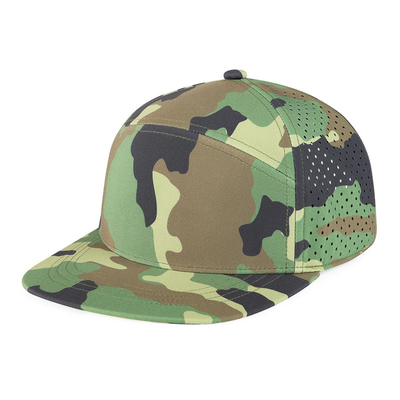 Chapéu Snapback personalizado Performance ajustável Laser Cut Hole Cap Snapback Perforado