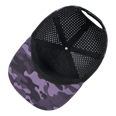 Chapéu Snapback personalizado Performance ajustável Laser Cut Hole Cap Snapback Perforado