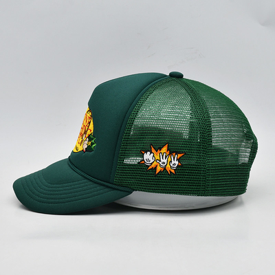 Embroidery personalizado 5 Painel de espuma Trucker Caps de alta qualidade de corda Trucker Cap com logotipo