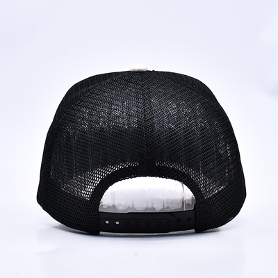 High Profile 3D bordado corda Trucker Chapéu Custom Logotipo malha de volta Trucker Cap