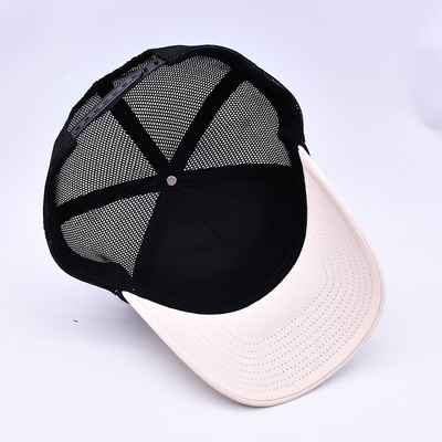 High Profile 3D bordado corda Trucker Chapéu Custom Logotipo malha de volta Trucker Cap