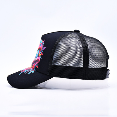 Logotipo personalizado 5 Panel Trucker Cap Wholesale Ajustável Snapback Trucker Hat Fornecedor