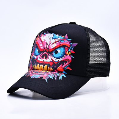 Logotipo personalizado 5 Panel Trucker Cap Wholesale Ajustável Snapback Trucker Hat Fornecedor