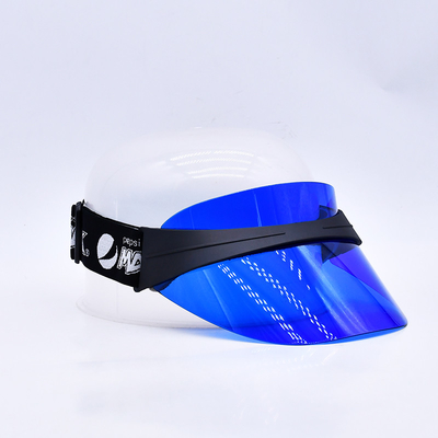 Capuzes de visor de plástico de PVC de alta qualidade Fabricantes de capuzes de beisebol de visor transparente personalizados