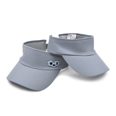 Verão Outdoor Correndo Visor Cap Sol Custom Cinza Visor Tennis Chapéu para Golf