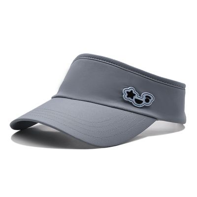 Verão Outdoor Correndo Visor Cap Sol Custom Cinza Visor Tennis Chapéu para Golf