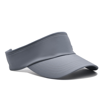 Verão Outdoor Correndo Visor Cap Sol Custom Cinza Visor Tennis Chapéu para Golf