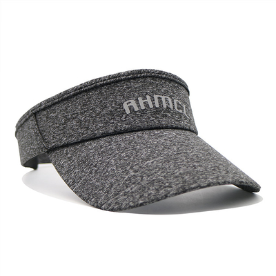 Chapéu de visor de sol esportivo cinza personalizado