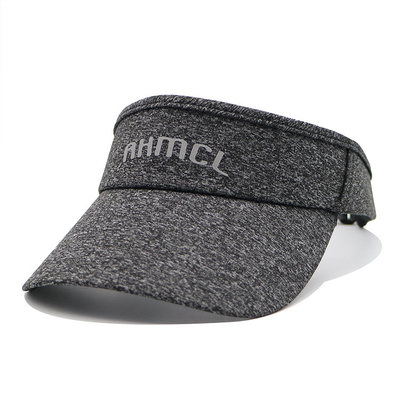 Chapéu de visor de sol esportivo cinza personalizado