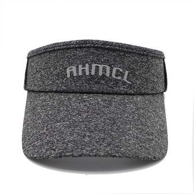Chapéu de visor de sol esportivo cinza personalizado