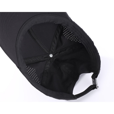Gráfico Custom 6 Panel Unisex Laser Perforado Impermeável Baseball Golf Cap Hat Mesh Chapéus Desportivos