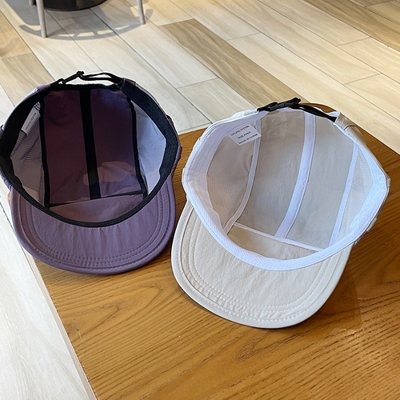 Unisex leve respirável secar rápido 5 painéis Camping Caps Custom Outdoor Hiking Camp Cap Splicing Short Brim Camper Hat