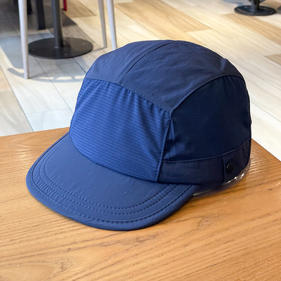 Unisex leve respirável secar rápido 5 painéis Camping Caps Custom Outdoor Hiking Camp Cap Splicing Short Brim Camper Hat
