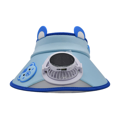 Chapéu de ventilador solar infantil coreano fofo de ursinho no atacado Chapéu personalizado para meninos e meninas ao ar livre, protetor solar, desenho animado, aba larga, viseira
