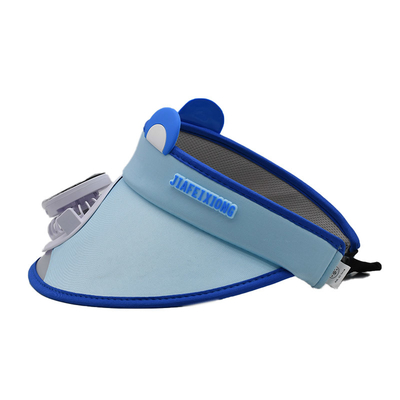 Chapéu de ventilador solar infantil coreano fofo de ursinho no atacado Chapéu personalizado para meninos e meninas ao ar livre, protetor solar, desenho animado, aba larga, viseira