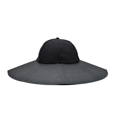 Novo chapéu de balde solar personalizado para exterior, resistente a raios UV, portátil, recarregável, para camping, viagens, pesca e montanhismo