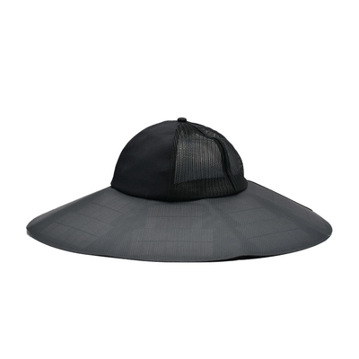 Novo chapéu de balde solar personalizado para exterior, resistente a raios UV, portátil, recarregável, para camping, viagens, pesca e montanhismo