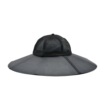 Novo chapéu de balde solar personalizado para exterior, resistente a raios UV, portátil, recarregável, para camping, viagens, pesca e montanhismo