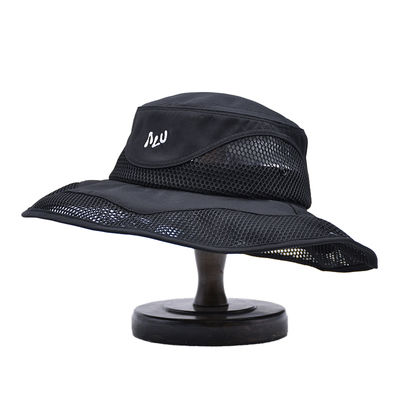 Alta Qualidade Custom bordado Impresso Sombra Balde Chapéus de Mergulho Capuz de Pesca Larga Borda