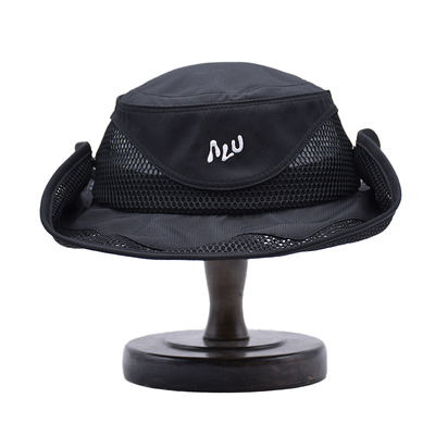 Alta Qualidade Custom bordado Impresso Sombra Balde Chapéus de Mergulho Capuz de Pesca Larga Borda