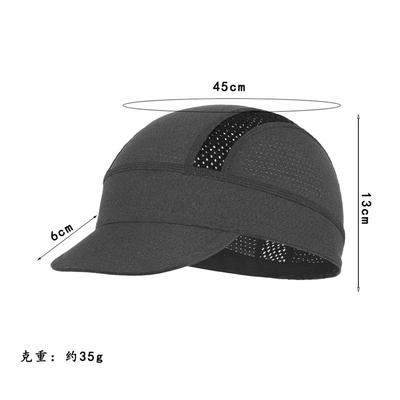Chapéu de ciclismo personalizado rápido seco respirável hidratação Wicking Chapéu desportivo absorvente chapéu respirável debaixo de capacetes fino
