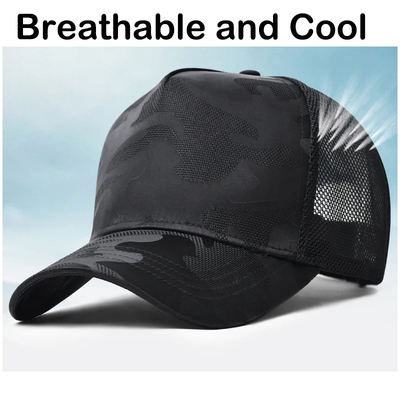 Chapéu de beisebol simples de tamanho grande para homens Mulheres Custom Design Trucker Chapéu de malha para cabeça grande grande Moda para Esporte Casual cena