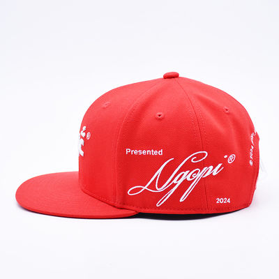 Boné Snapback de Beisebol Gorra Bordado 3D Personalizado por Atacado Boné Esportivo Aba Reta 6 Painéis Snapback