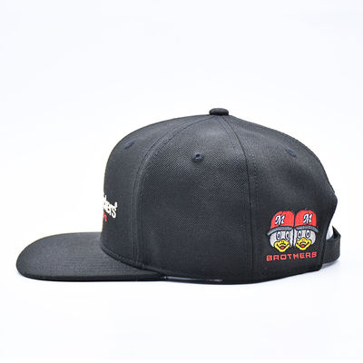 Boné Snapback de Hip Hop Esportivo com Aba Reta e Logotipo de Bordado Personalizado para Homens