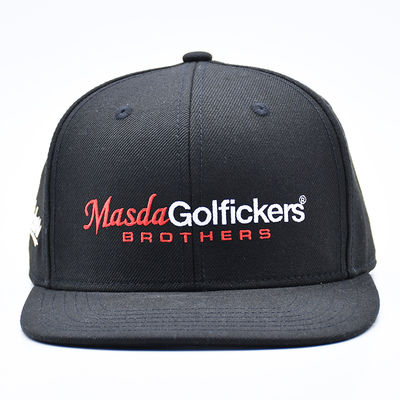 Boné Snapback de Hip Hop Esportivo com Aba Reta e Logotipo de Bordado Personalizado para Homens