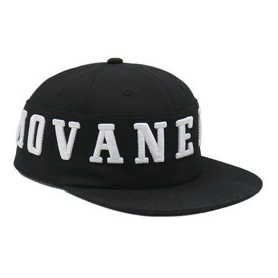 6 painéis de alta qualidade Flat Brim Hip Hop Cap Snapback Custom 3D bordado Snapback Cap Fornecedor