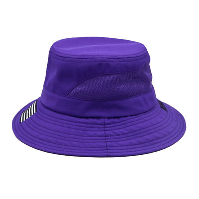 Chapéu de balde roxo fabricante logotipo de bordado personalizado design confortável para o exterior chapéu de balde de algodão
