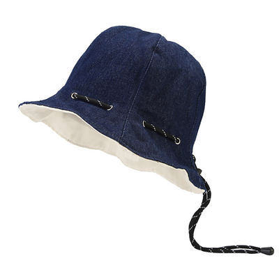 Chapéu de pescador de venda quente, por atacado, de primavera e verão, de uso transformado em saco, de algodão, adulto, unisexo, chapéu de balde reversível