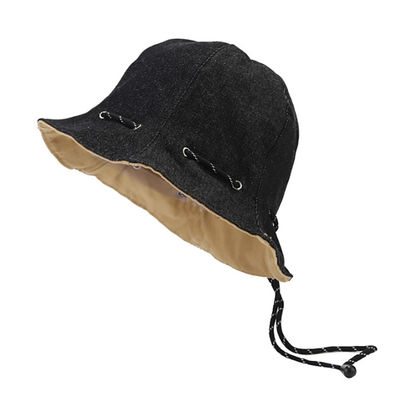 Chapéu de pescador de venda quente, por atacado, de primavera e verão, de uso transformado em saco, de algodão, adulto, unisexo, chapéu de balde reversível