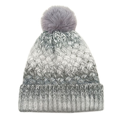 Custom Beanie with Pom Pom Soft Tie Dye Knitted Winter Cap Hat Manufacturer