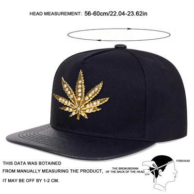 Novo Adulto 6 Painel Snapback Cap Custom Dois tons Flat Edge Snapback Cap