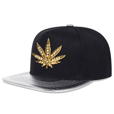 Novo Adulto 6 Painel Snapback Cap Custom Dois tons Flat Edge Snapback Cap