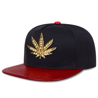 Novo Adulto 6 Painel Snapback Cap Custom Dois tons Flat Edge Snapback Cap