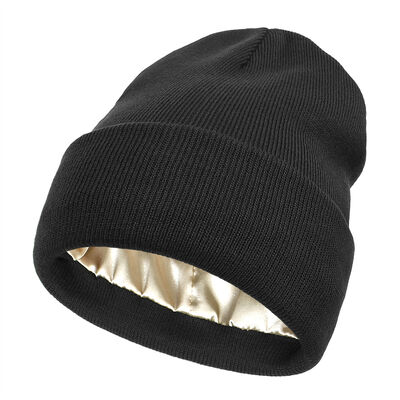 Beanie Style Bonés de tricô Chapéus de boné de lã acrílica poliéster chapéu de merino para adultos Circunferência de chapéu de inverno leve e respirável