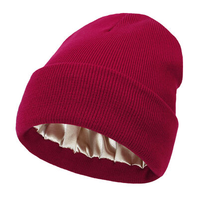 Beanie Style Bonés de tricô Chapéus de boné de lã acrílica poliéster chapéu de merino para adultos Circunferência de chapéu de inverno leve e respirável