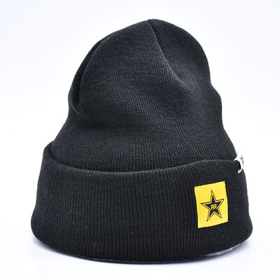 Designer Streetwear Logotipo personalizado Pescador de Inverno Gorras Black Beanies Chapéus com logotipo personalizado Bordado