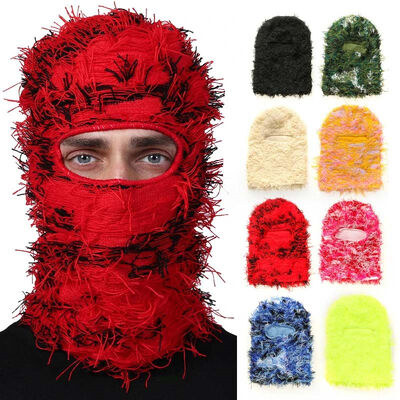 Máscara de Esqui Balaclava em Transtorno Personalizada de Rosto Completo Tricoteada Balaclava Impeligrente Mascara de Esqui Frio para Tempo Frio Máscara de Rosto Tricoteada Camuflada