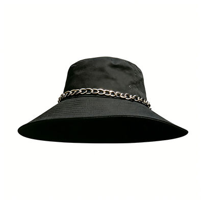 Chapéu bucket de pescador com aba larga 100% algodão com logotipo personalizado para proteção solar ao ar livre