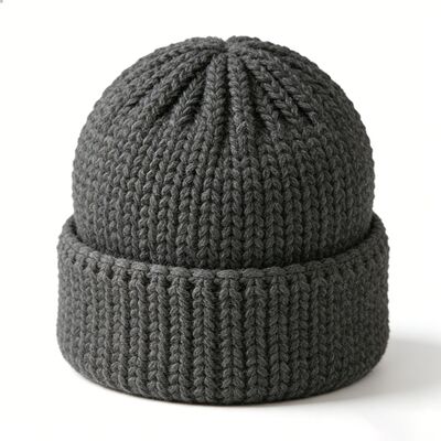 Logotipo personalizado Chapéu de boné de tricô unisex com acrílico de alta qualidade para o calor e estilo do inverno